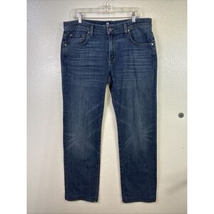 7 For All Mankind Jeans Womens Stretch Jean 36 Austyn‎ Blue Straight High rise